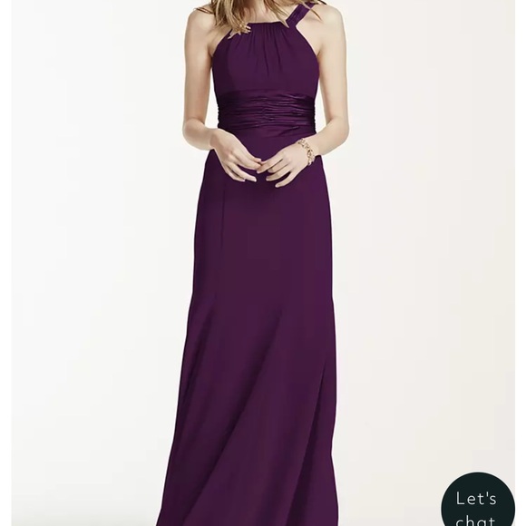 David’s Bridal Chiffon and Charmeuse Dress
STYLE# F12732 - Picture 5 of 7